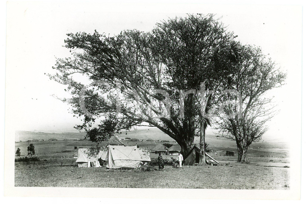 1918 BURUNDI - Le poste de KITEGA - Photo GOURDINNE REPRINT 1950  Fotografia d'epoca, scattata nel 1918, ma ristampata nel 1950 circa, con didascalia originale dell'agenzia al verso.FOTOGRAFO: E. Gourdinne - CongopresseCONDIZIONI: GFORMATO: 18x12 cm     originale e autentica 1