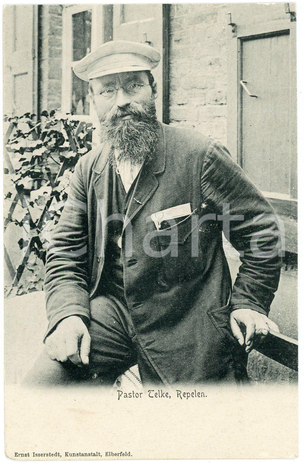 1900 ca REPELEN - DEUTSCHLAND Pastor Emanuele FELKE - Postcard FP NV  Cartolina d'epoca, non viaggiata. POOR/danneggiato Smussature agli angoli Formato: FP originale e autentica 1