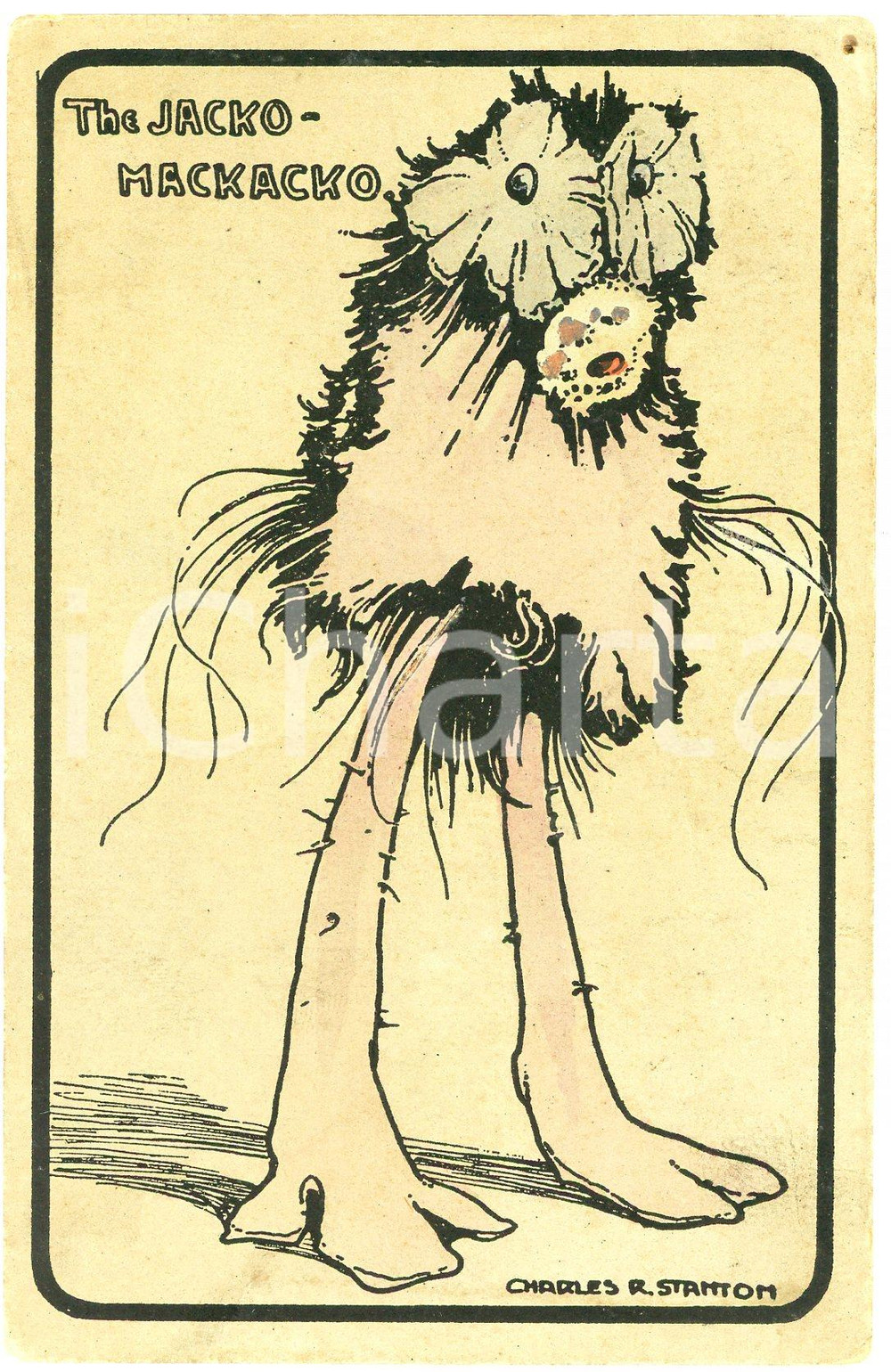 1913 FANTAZOOLOGY Artist Charles R. STANTON Jacko-Mackacko - Postcard FP VG  Cartolina postale d'epoca, viaggiata.CONDIZIONI: FAIRFORMATO: FP    originale e autentica 1