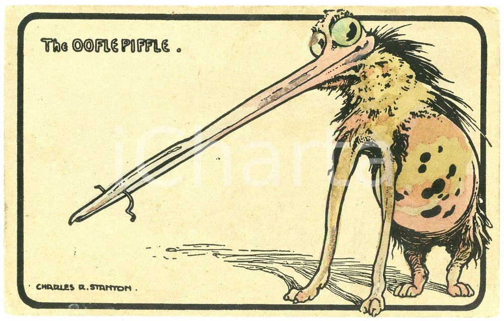 1913 FANTAZOOLOGY Artist Charles R. STANTON Ooflepiffle - Postcard FP VG  Cartolina postale d'epoca, viaggiata.CONDIZIONI: FAIRFORMATO: FP    originale e autentica 1
