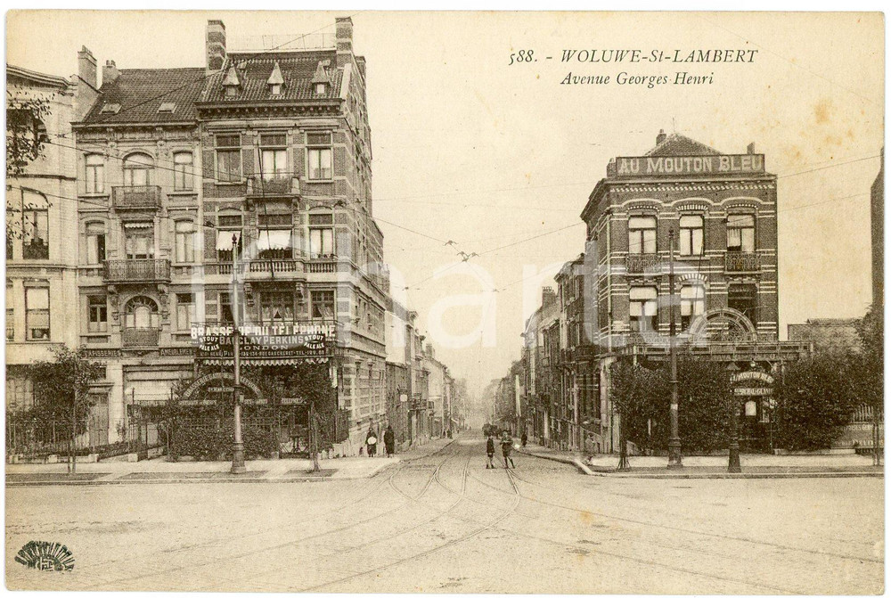 1930 ca WOLUWE-SAINT-LAMBERT Avenue Georges-Henri - Postcard FP NV  Cartolina postale d'epoca, non viaggiata. FAIR/discreto Smussature agli angoli, lievi bruniture Formato: FP originale e autentica 1