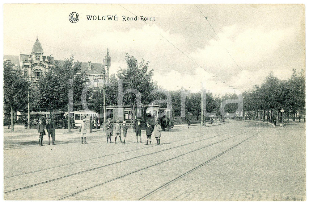 1910 ca WOLUWE-SAINT-PIERRE - BELGIQUE Rond-Point - Carte postale FP NV  Cartolina postale d'epoca, non viaggiata. FAIR/discreto Lievi smussature agli angoli Formato: FP originale e autentica 1