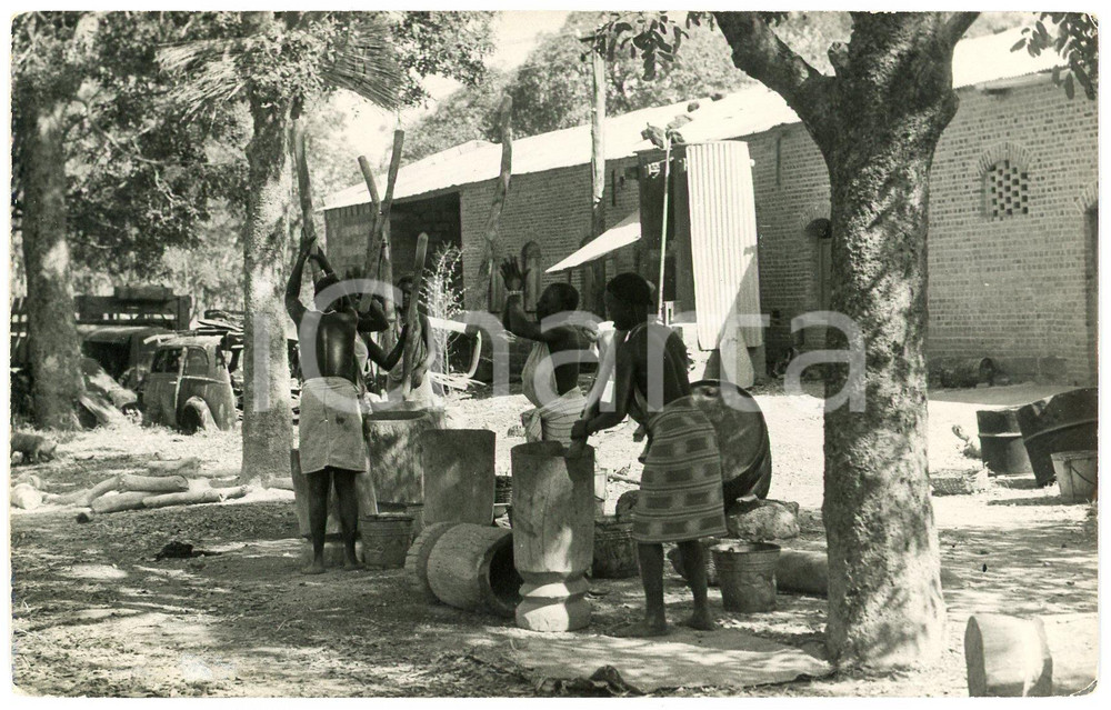 1920 ca AFRICA - CONGO BELGE (?) Cooking women - Postcard FP NV  Cartolina postale d'epoca, non viaggiata ma con nota manoscritta al verso.CONDIZIONI: FAIR (lievi smussature agli angoli)FORMATO: FP    originale e autentica 1