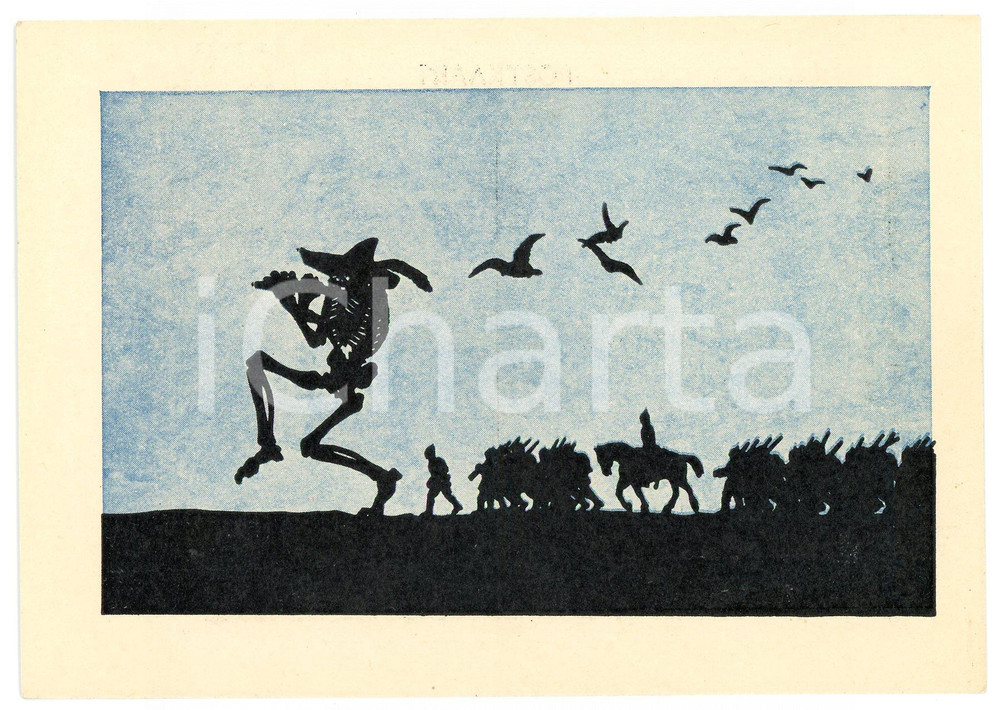 1940 ca THE DEATH Het Vertrek - The Departure - Postcard PAX Antwerpen  Cartolina postale d'epoca, non viaggiata.CONDIZIONI: GFORMATO: FG    originale e autentica 1