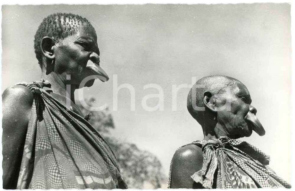1950 ca CONGO BELGE - PROVINCE ORIENTALE Femmes à plateaux - Carte postale FP NV  Cartolina d'epoca, non viaggiata. FAIR/discreto Lievi Smussature agli angoli Formato: FP originale e autentica 1