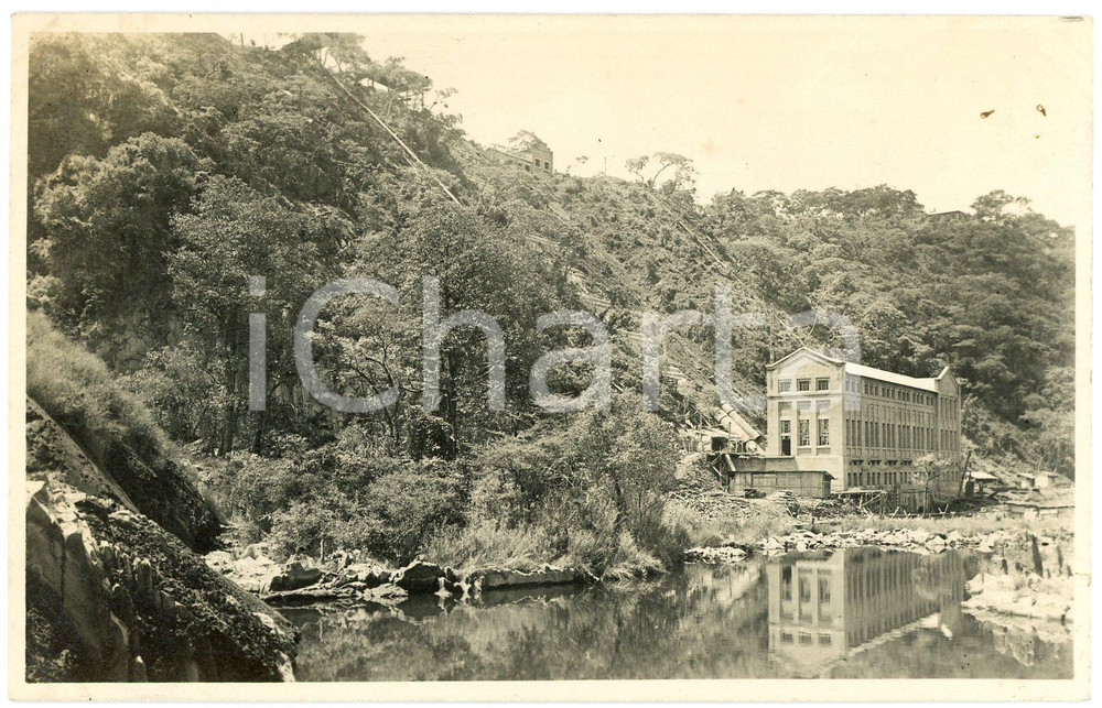 1930 ca CONGO BELGE - MWADINGUSHA Centrale hydroélectrique *Photo L. GABRIEL 659 Fotografia originale d'epoca, in formato cartolina postale.FOTOGRAFO: L&eacute;opold Gabriel, Elisabethville  GOOD/buono piccoli difetti di stampa FORMATO: 14x9 cm originale e autentica 1
