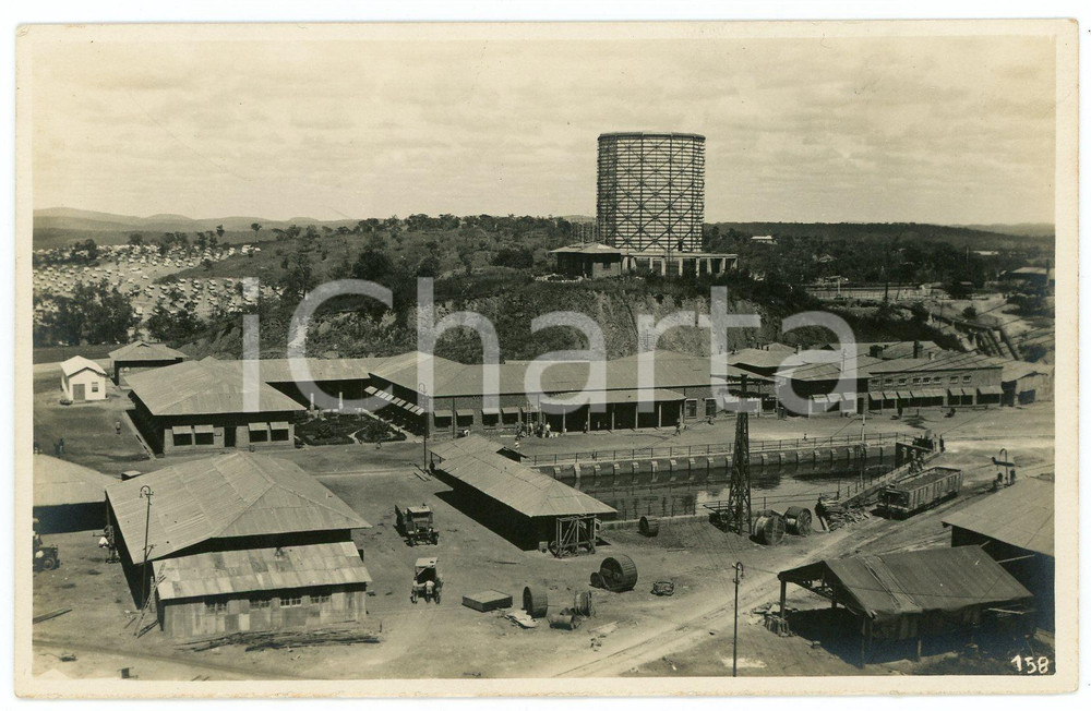 1930 ca CONGO BELGE - KATANGA - Edifices d'une mine - Photo Léopold GABRIEL 158 Fotografia originale d'epoca, in formato cartolina postale.FOTOGRAFO: L&eacute;opold Gabriel   GOOD/buono  Formato: 14x9 cm originale e autentica 1