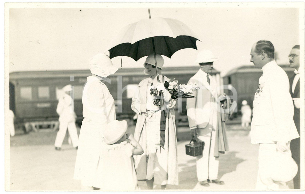 Fotografia d epoca originale 1928 CONGO BELGE ArrivÃ©e de la reine Elisabeth en visite  Photo LÃ©opold GABRIEL 1