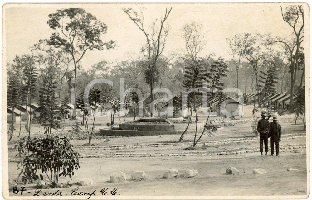 Fotografia d epoca originale 1930 ca CONGO BELGE  KATANGA Mines PANDA Camp indigène  Photo L. GABRIEL n°87 1