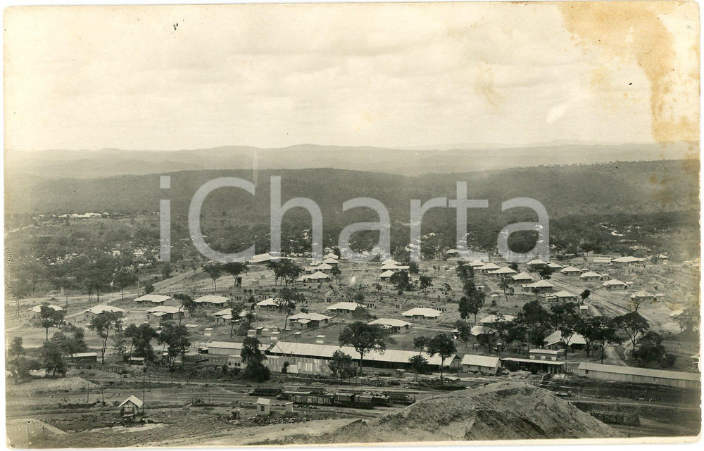 1930 ca CONGO BELGE - Mines du KATANGA - PANDA - Vue (3) DAMAGED Photo 14x9 cm Fotografia originale d'epoca, in formato cartolina postale. POOR/danneggiato macchie al lato superiore Formato: 14x9 cm originale e autentica 1