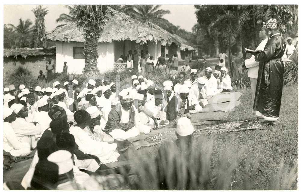1930 ca CONGO BELGE - STANLEYVILLE - Hommes arabisées - Photo 14x9 cm Fotografia originale d'epoca, in formato cartolina postale.Didascalia manoscritta al verso.  GOOD/buono  Formato: 14x9 cm originale e autentica 1