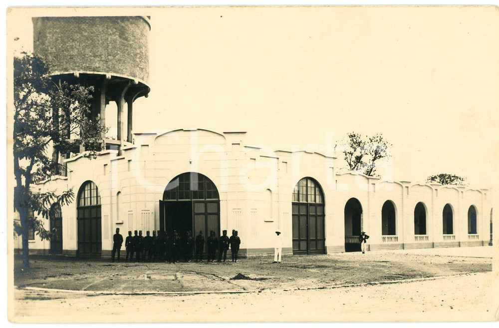 1931 CONGO BELGE - ELISABETHVILLE Commissariat de police - Photo Fotografia originale d'epoca, in formato cartolina postale. GOOD/buono  Formato: 14x9 cm originale e autentica 1