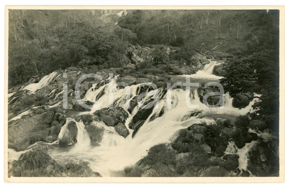 1930 ca CONGO BELGE - KANSENIA - Chutes - Photo L. GABRIEL n° 2 Fotografia originale d'epoca, in formato cartolina postale.FOTOGRAFO: L&eacute;opold Gabriel - Panda - Katanga  GOOD/buono  Formato: 14x9 cm originale e autentica 1