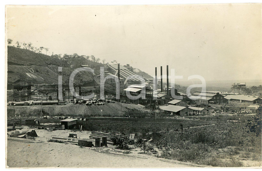 1930 ca CONGO KATANGA PANDA Usines Union Minière *Photo L. GABRIEL 20 Fotografia originale d'epoca, in formato cartolina postale.FOTOGRAFO: L&eacute;opold Gabriel - Panda - Katanga   GOOD/buono  FORMATO: 14x9 cm originale e autentica 1