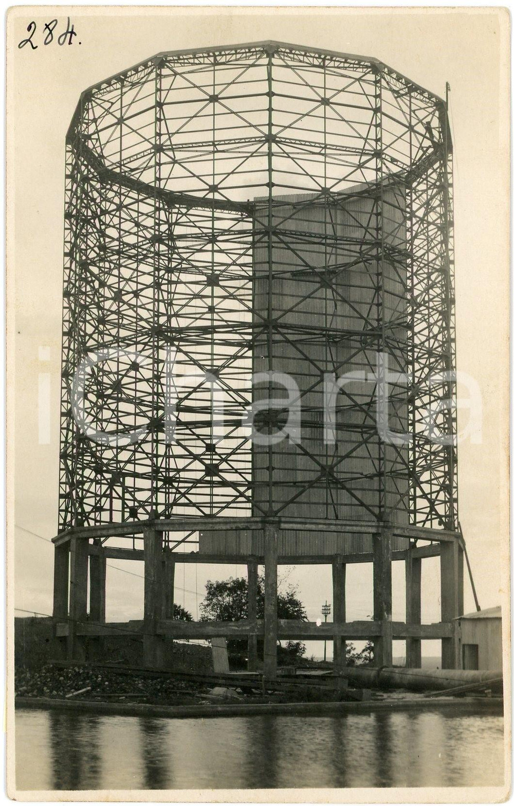 1930 ca CONGO BELGE - Mines du KATANGA - Tour *Photo Léopold GABRIEL 284 Fotografia originale d'epoca, in formato cartolina postale.FOTOGRAFO: L&eacute;opold Gabriel - Panda - Katanga  GOOD/buono  Formato: 9x14 cm originale e autentica 1