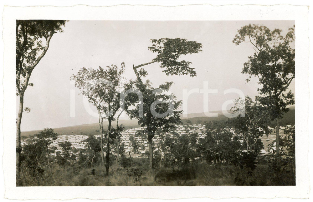 1930 ca CONGO BELGE - KATANGA - Camp minier - Photo 14x9 cm Fotografia d'epoca, in formato cartolina postale. GOOD/buono  Formato: 14x9 cm originale e autentica 1