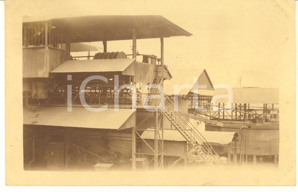 1920 ca CONGO BELGE - KATANGA - Usines minières - Photo 14x9 cm Fotografia originale d'epoca, in formato cartolina postale. GOOD/buono  Formato: 14x9 cm originale e autentica 1