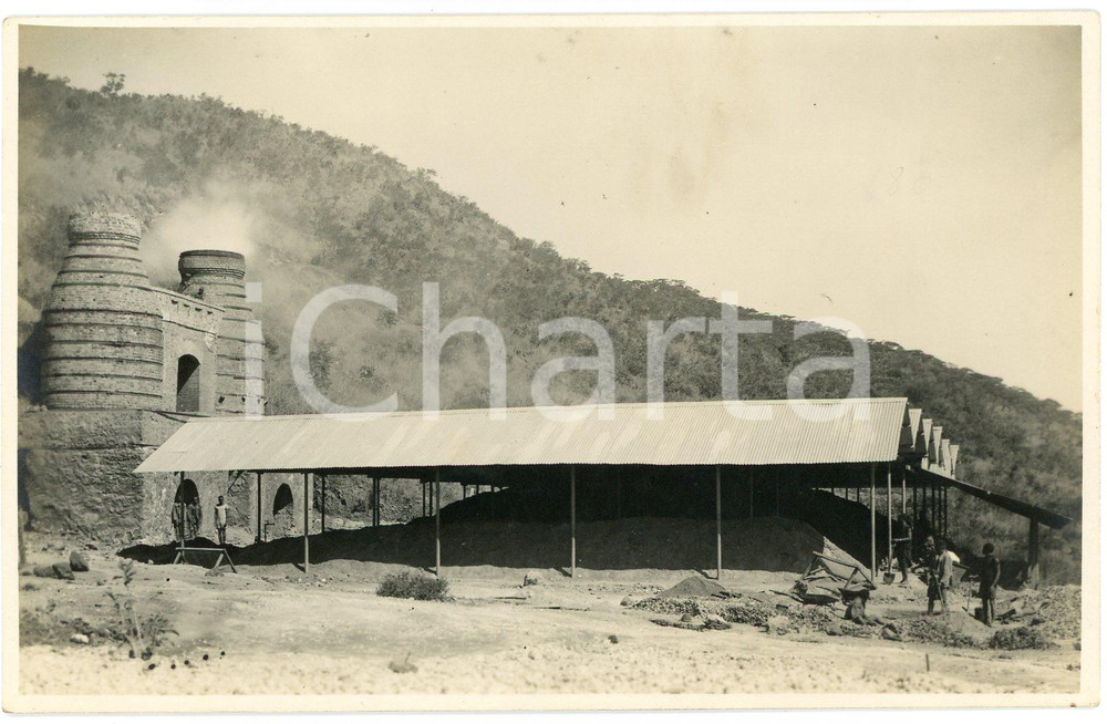1929 CONGO BELGE - Mines KATANGA - MULUNGWISHI (1) Photo Léopold GABRIEL 287 Fotografia originale d'epoca, in formato cartolina postale.FOTOGRAFO: L&eacute;opold Gabriel - Panda - Katanga  GOOD/buono  Formato: 14x9 cm originale e autentica 1
