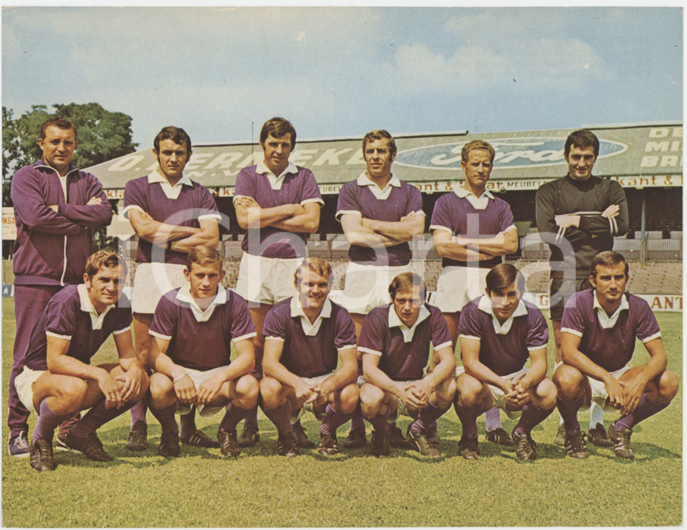 1975 ANTWERPEN Koninklijke Beerschot Voetbal en Athletiek Club - Foto seriale Fotografia seriale d'epoca. FAIR/discreto Lievi smussature agli angoli Formato: 23x18 originale e autentica 1