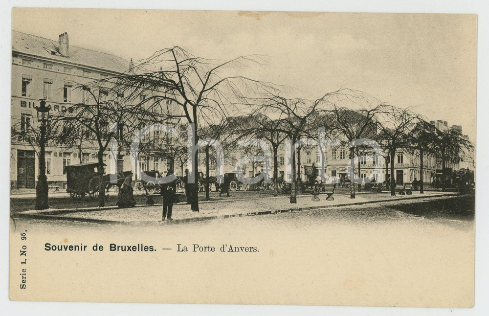 1900 ca BRUXELLES La Porte d'Anvers - Carte postale FP NV  Cartolina postale d'epoca, non viaggiata. FAIR/discreto Lievi smussature agli angoli Formato: FP originale e autentica 1