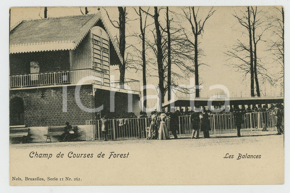 1900 ca BRUXELLES Champ de Courses de FOREST - Les Balances - Carte postale  Cartolina postale d'epoca, non viaggiata.CONDIZIONI: G FORMATO: FP    originale e autentica 1