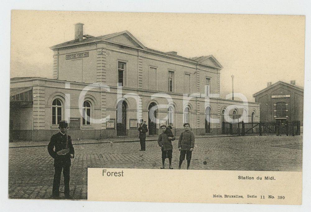 1900 ca FOREST - BELGIQUE Station du Midi - Carte postale FP NV  Cartolina d'epoca, non viaggiata.CONDIZIONI: FAIRFORMATO: FP    originale e autentica 1