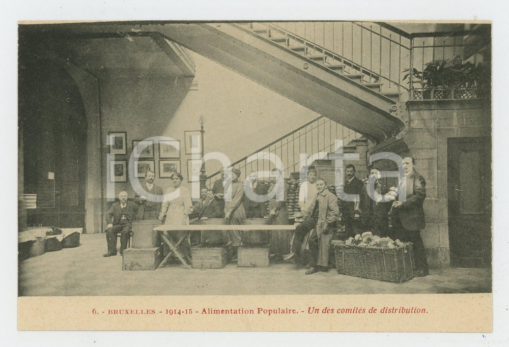 1914-15 BRUXELLES Alimentation populaire - Comités de distribution Carte postale  Cartolina d'epoca, non viaggiata.CONDIZIONI: FAIRFORMATO: FP    originale e autentica 1