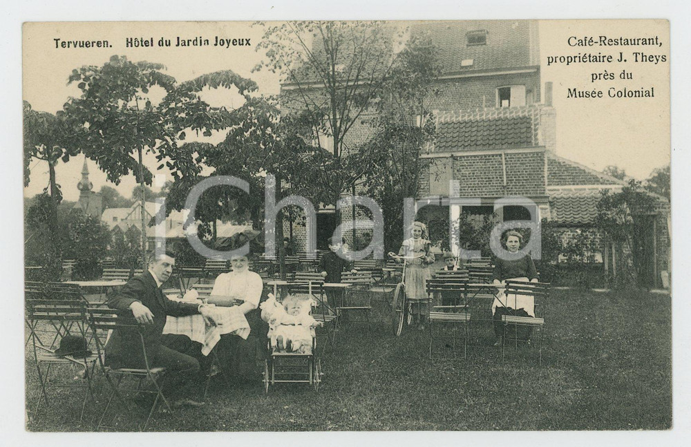 1910 ca TERVUEREN - BELGIQUE Hotel du Jardin Joyeux - Carte postale FP NV  Cartolina d'epoca, non viaggiata.CONDIZIONI: GOODFORMATO: FP    originale e autentica 1