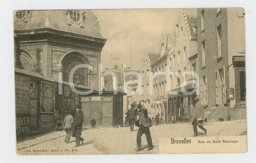1910 ca BRUXELLES Rue du Bois Sauvage - Carte postale FP NV  Cartolina d'epoca, non viaggiata.CONDIZIONI: FAIRFORMATO: FP    originale e autentica 1