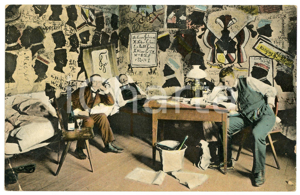 1913 HEIDELBERG Studenten im carcer - Postcard FP VG  Cartolina postale d'epoca, viaggiata. FAIR/discreto Lievi smussature agli angoli, profonde piegature agli angoli di sinistra Formato: FP originale e autentica 1