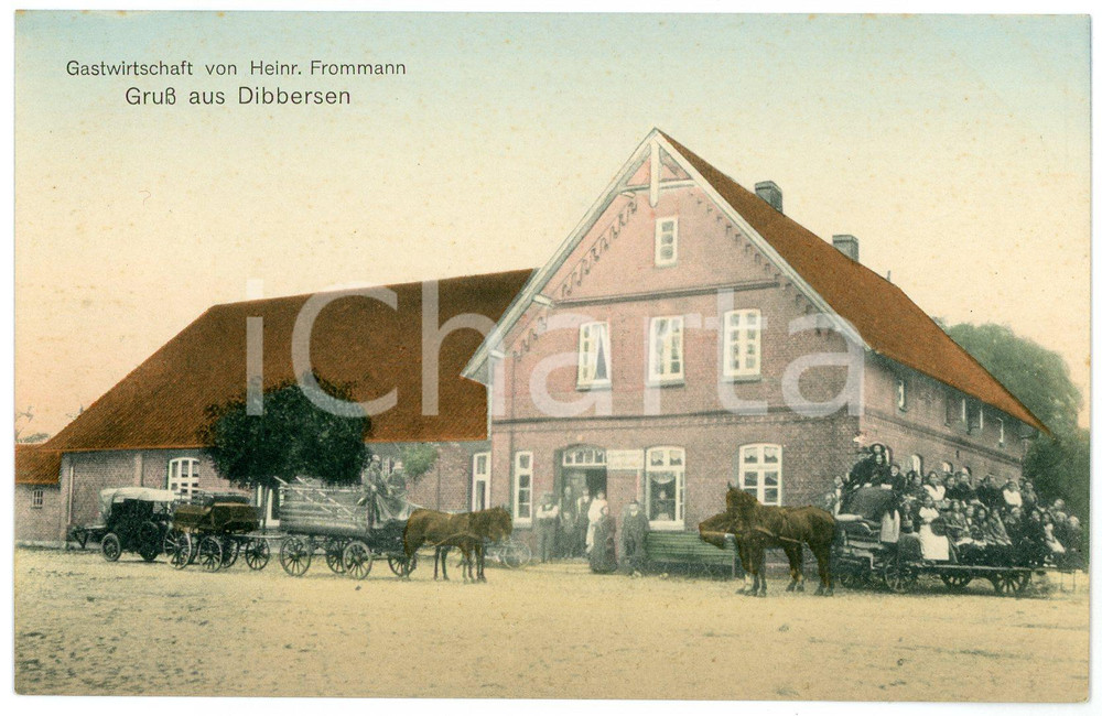 1910 ca DIBBERSEN Gastwirtschaft von Heinrich Frommann - Postcard FP NV  Cartolina postale d'epoca, non viaggiata. GOOD/buono  Formato: FP originale e autentica 1
