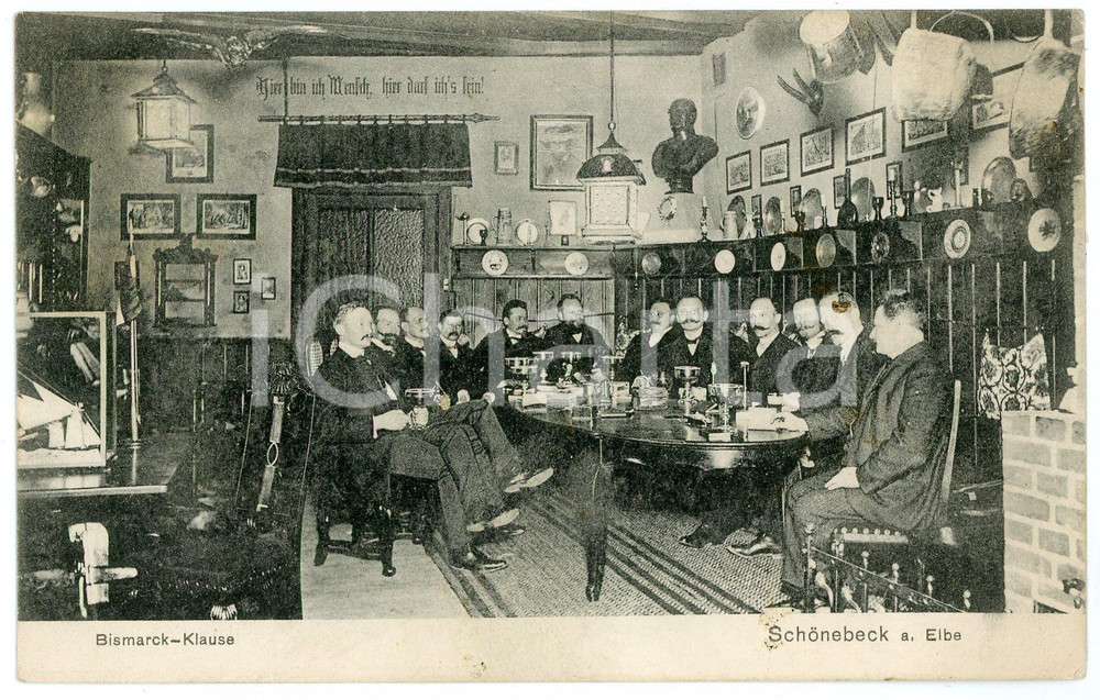 1910 ca SCHONEBECK - ELBE (DEUTSCHLAND) Bismarck-klause - Postcard FP NV  Cartolina postale d'epoca, non viaggiata. FAIR/discreto Lievi smussature agli angoli Formato: FP originale e autentica 1