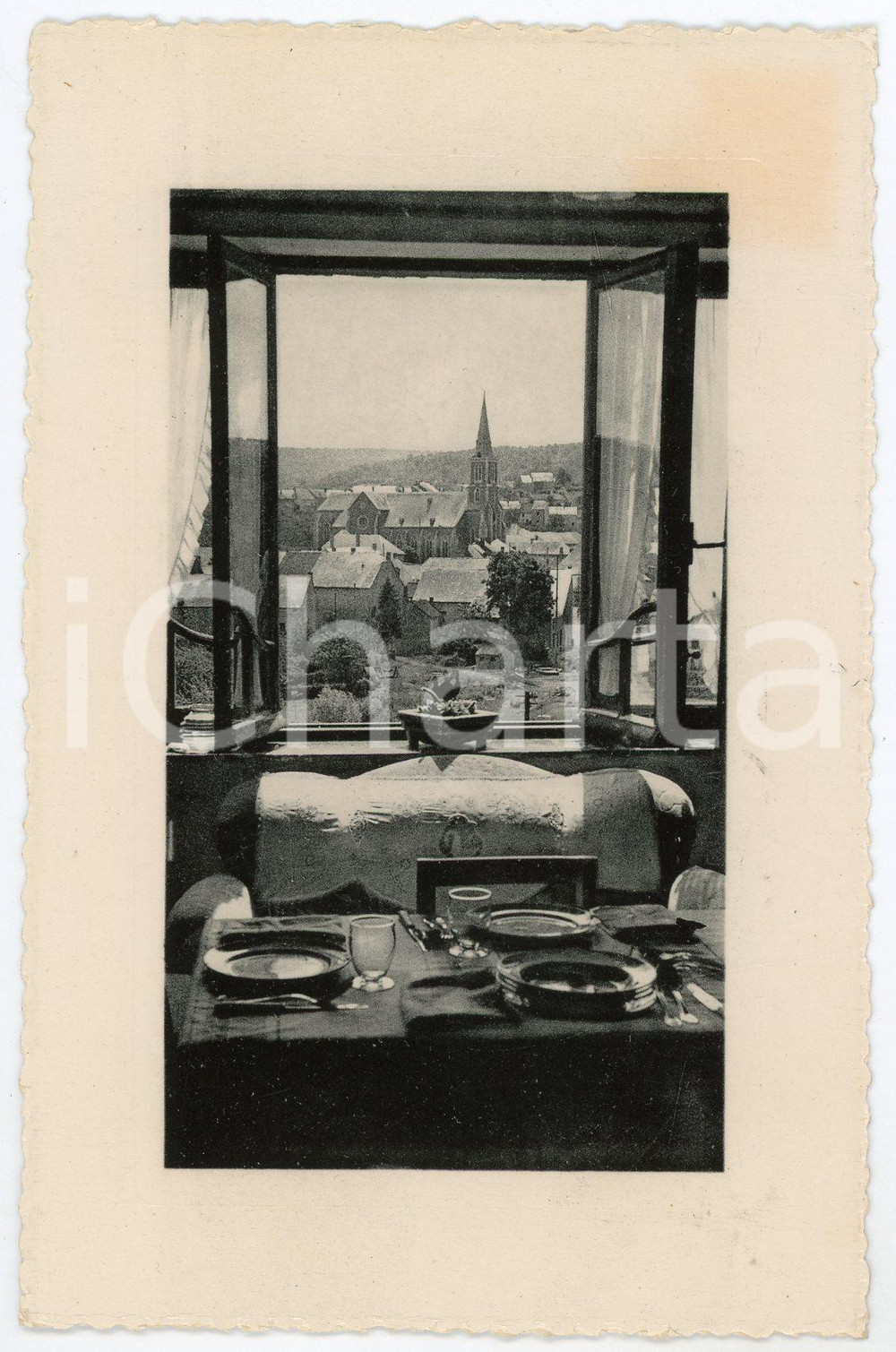 1930 ca OLLOY-SUR-VIROIN (BELGIQUE) L'eglise - Carte postale FP VG  Cartolina postale d'epoca, viaggiata.CONDIZIONI: FAIR (aloni al recto)FORMATO: FP    originale e autentica 1