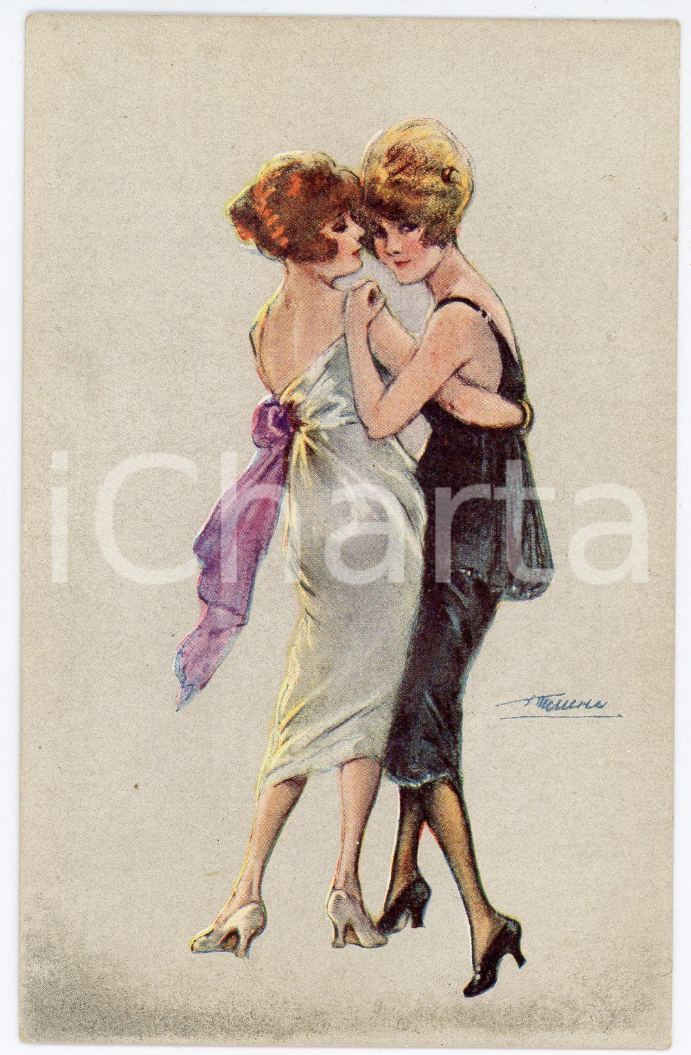 1920 ca EROTICA Artist Suzanne MEUNIER Danses à la mode - Carte postale FP NV  Cartolina postale d'epoca, non viaggiata.EDITORE: Marque L.E. Paris - Serie 86 n. 7CONDIZIONI: FAIRFORMATO: FP    originale e autentica 1