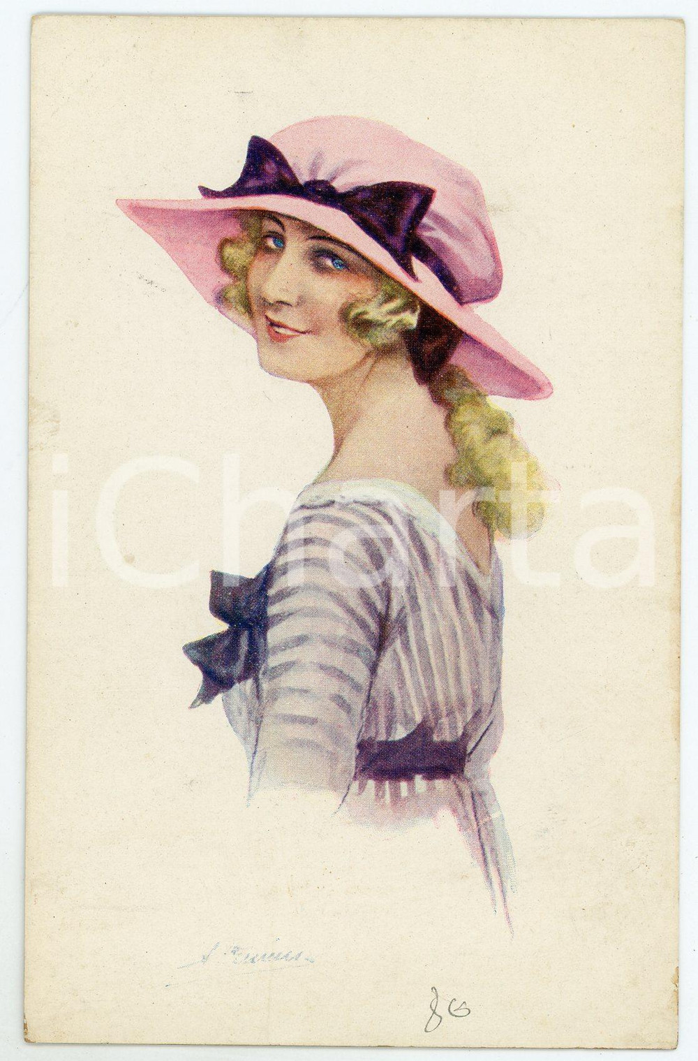 1920 ca Artist Suzanne MEUNIER Rieuse de Paris - Carte postale FP NV  Cartolina postale d'epoca, non viaggiata.EDITORE: Marque L.E. Paris - Serie 35 n.4CONDIZIONI: FAIRFORMATO: FP    originale e autentica 1