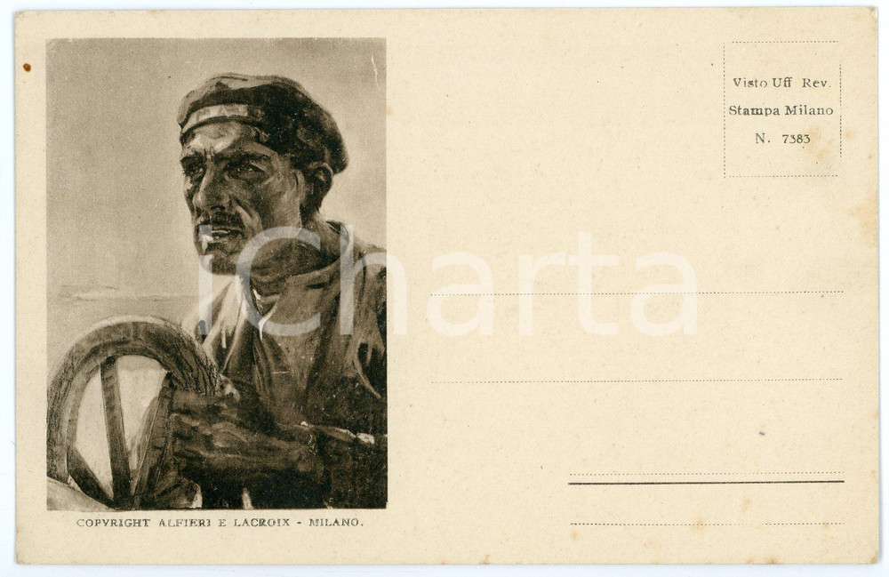 1918 WW1 - REGIA MARINA Discorso di Paolo THAON DE REVEL Cartolina FP NV (2)  Cartolina d'epoca, non viaggiata.Al verso compare un discorso in lingua inglese di Paolo Thaon de Revel.  FAIR/discreto Lievi smussature agli angoli Formato: FP originale e autentica 1