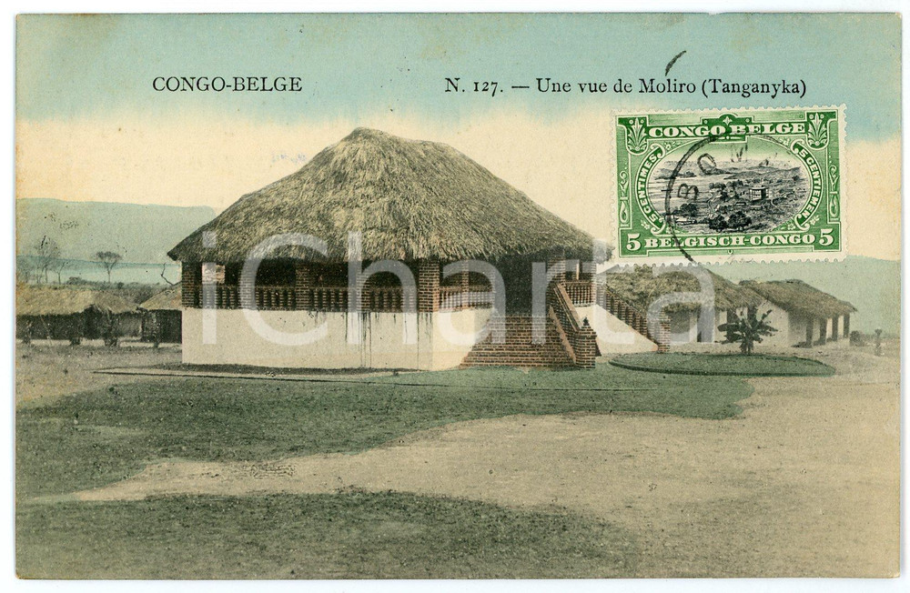 1911 CONGO BELGE - TANGANYKA Une vue de MOLIRO Carte postale n.127 FP VG  Cartolina postale d'epoca, viaggiata.CONDIZIONI: FAIRFORMATO: FP    originale e autentica 1