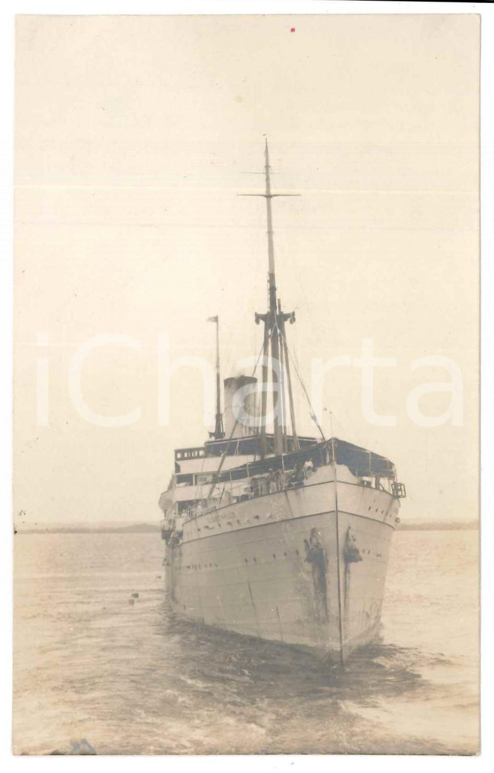1930 ca C. ZAGOURSKI (?) CONGO BELGE - Bateau ELISABETHVILLE ^Photo 9x14  Fotocartolina d'epoca, attibuita al fotografo Casimir Zagourski.CONDIZIONI: GFORMATO: 9x14 cm    originale e autentica 1
