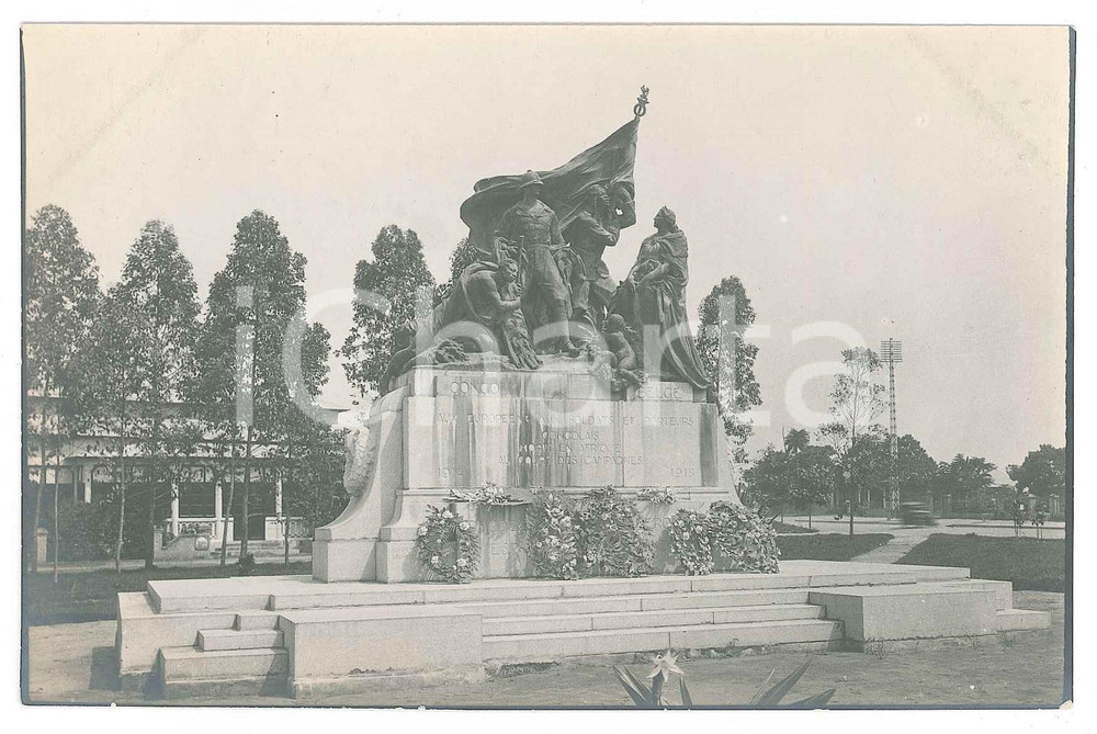 1930 ca C. ZAGOURSKI (?) LEOPOLDVILLE - CONGO BELGE Monument du Souvenir *Photo  Fotocartolina postale d'epoca, attibuita al fotografo Casimir Zagourski, scattata nell'odierna Kinshasa.CONDIZIONI: G FORMATO: 14x9 cm    originale e autentica 1
