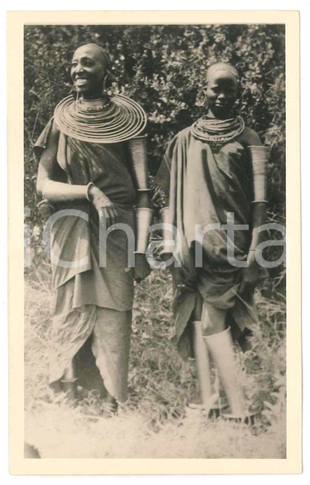 Cartolina originale da collezione 1930 ca C. ZAGOURSKI Â«L Afrique qui disparaÃ®tÂ» KENIA Femme MASSAI Postcard 161 1