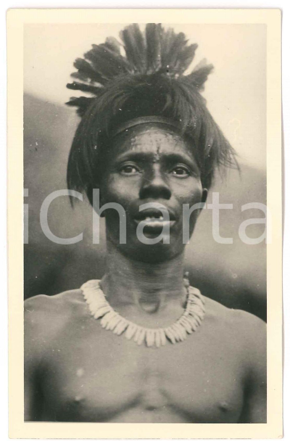 1930 ca C. ZAGOURSKI «L'Afrique qui disparaît» BONGELIMA notables Postcard n.80  Fotocartolina postale d'epoca, appartenente alla 2^ serie &laquo;L'Afrique qui dispara&icirc;t&raquo; del fotografo Casimir Zagourski (L&eacute;opoldville).N&deg; 80, non viaggiata.CONDIZIONI: GFORMATO: 9x14 cm    originale e autentica 1