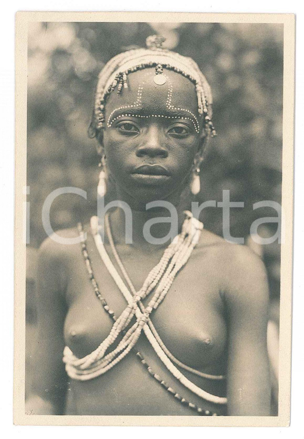 1930 ca C. ZAGOURSKI (?) CONGO BELGE Fille africaine NU ETHNIQUE - Postcard  Fotocartolina postale d'epoca attribuita al fotografo Casimir ZagourskiNon viaggiata.CONDIZIONI: GFORMATO: FP    originale e autentica 1