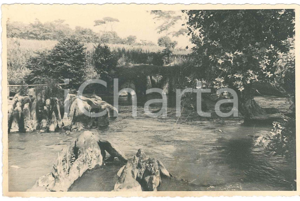 1930 ca C. ZAGOURSKI (?) AFRIQUE - CONGO BELGE - Paysage congolaise (4) Postcard  Fotocartolina postale d'epoca, attibuita al fotografo Casimir Zagourski.CONDIZIONI: GFORMATO: 9x14 cm    originale e autentica 1