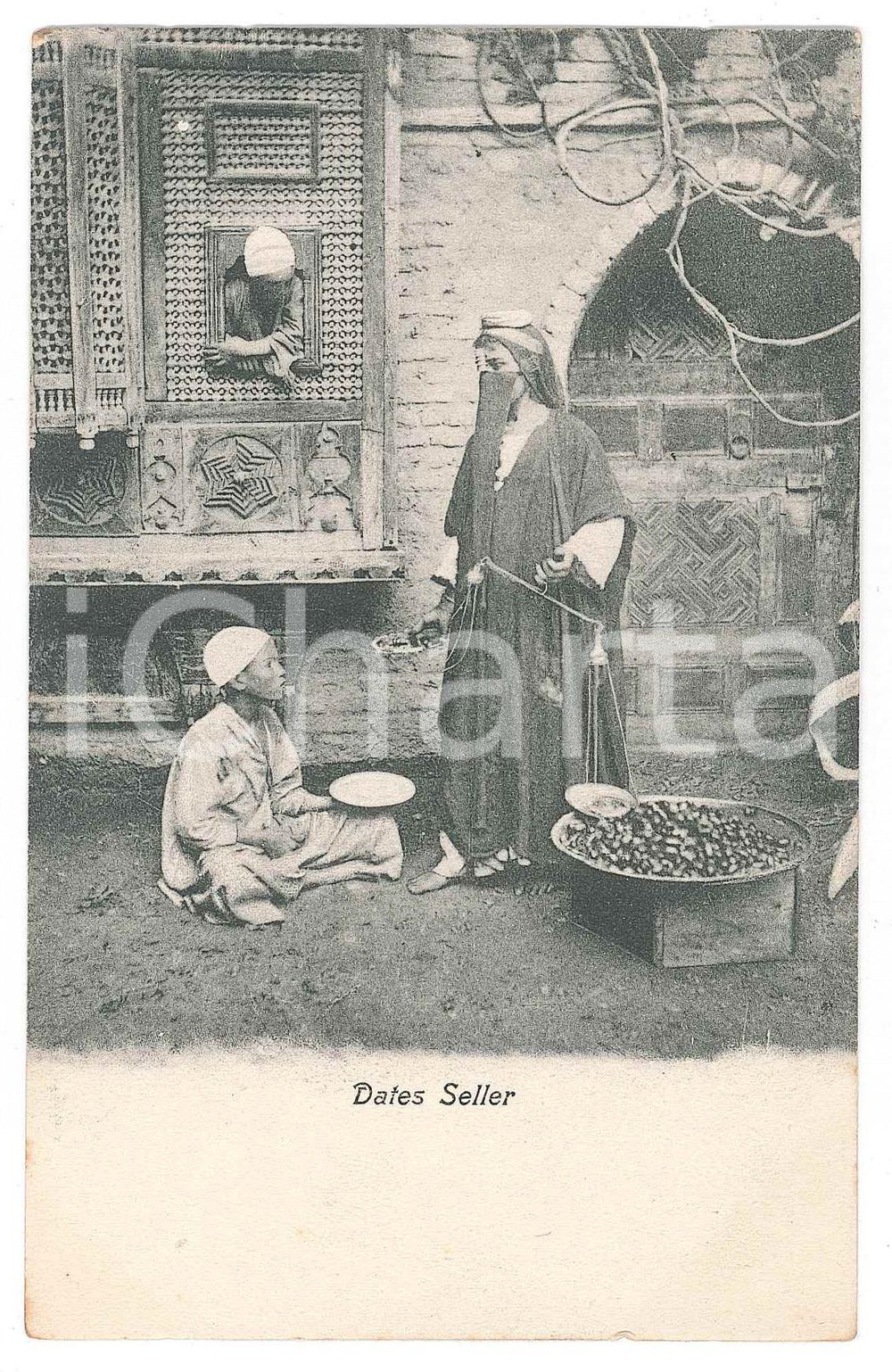1900 ca EGYPTE Dates seller - Carte postale FP NV  Cartolina postale d'epoca, non viaggiata.CONDIZIONI: FAIR (lievi smussature agli angoli)FORMATO: FP    originale e autentica 1