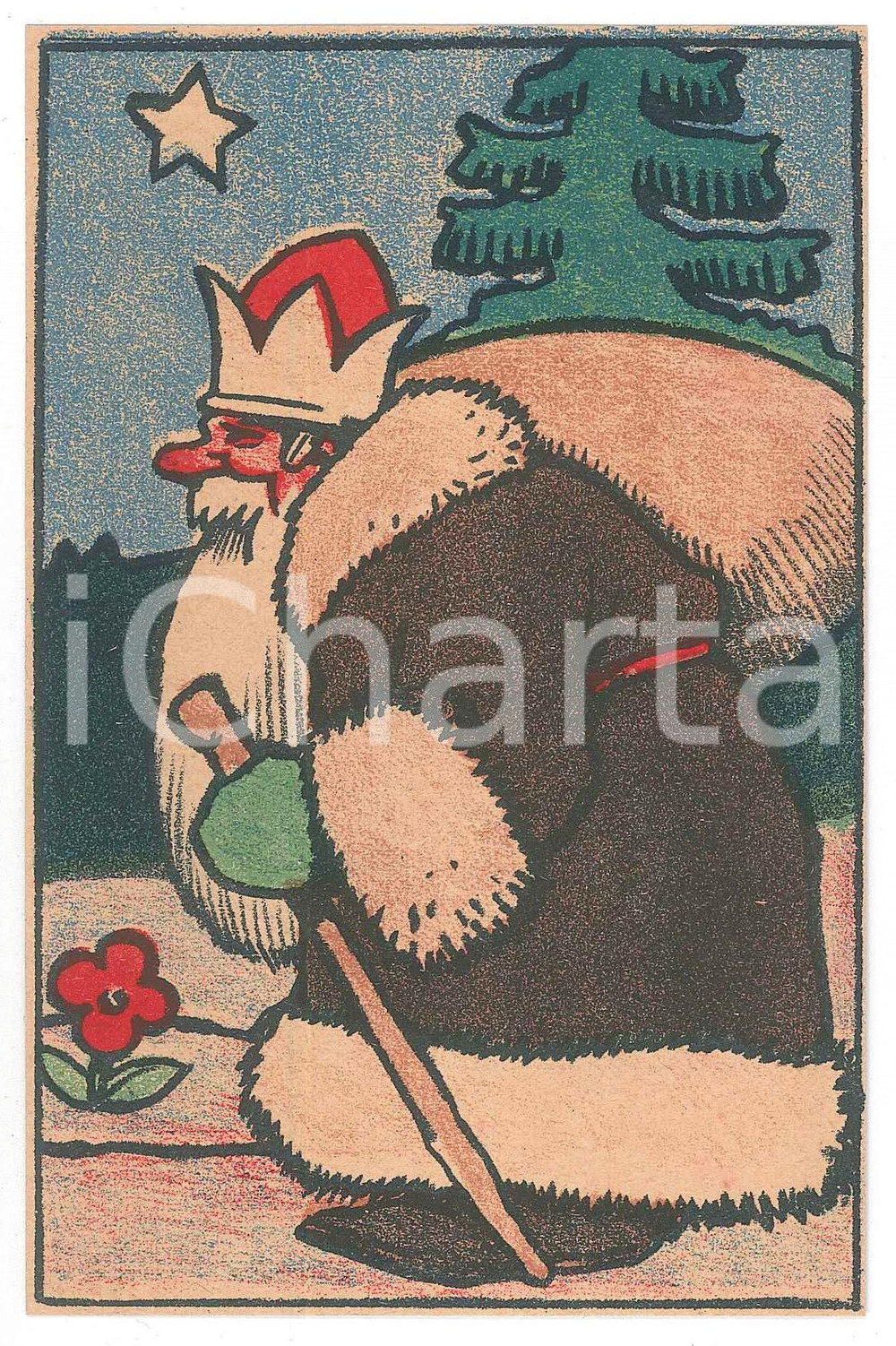 1910 ca CHRISTMAS Santa Claus ILLUSTRATED Postcard FP NV  Cartolina d'epoca, illustrata, NON viaggiata.CONDIZIONI: GOODFORMATO: FP    originale e autentica 1