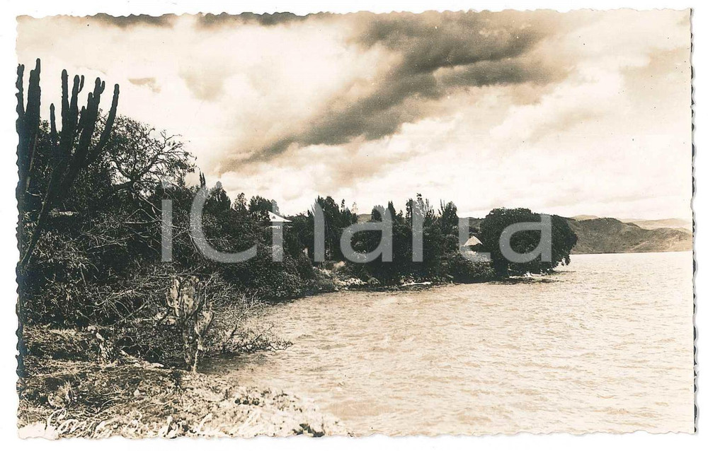 1950 ca CONGO - GOMA - Vue au bord du Lac KIVU - Photo 13x8 cm  Fotografia d'epoca, che reca al verso la didascalia originale. GOOD/buono  Formato: 13x8 cm originale e autentica 1
