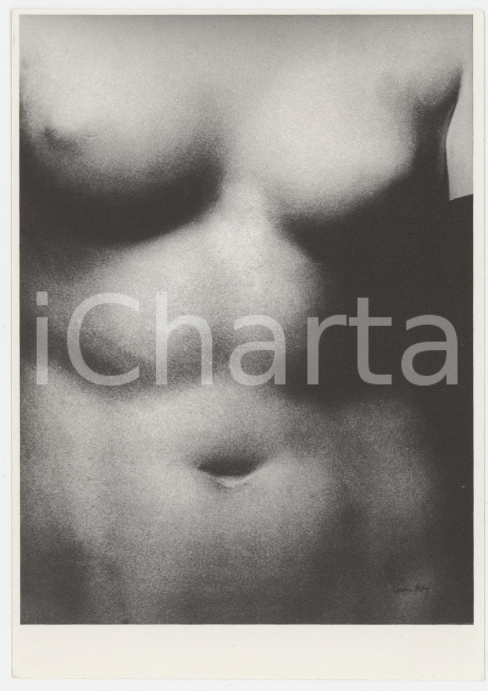 1985 ca EROTICA - VINTAGE "Weiblicher torso" by Man RAY Postcard FG NV  Cartolina d'epoca, non viaggiata. FAIR/discreto Lievi smussature agli angoli Formato: 10x15 cm originale e autentica 1