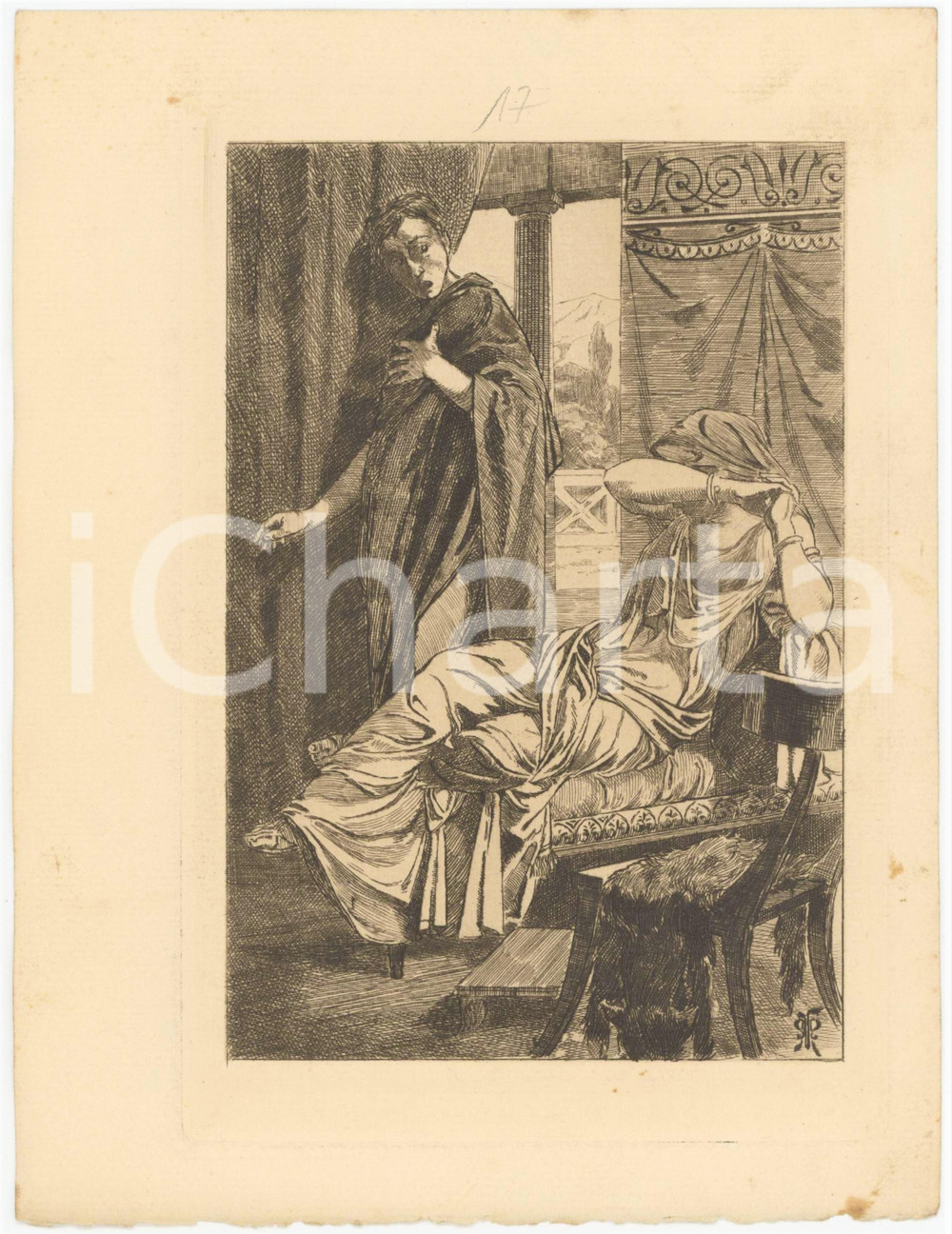 1906 APULÉE "Les Métamorphoses" - Effroi - Gravure Martin VAN MAELE Tavola originale d'epoca, opera di Martin Van Maele, estratta dalle "Metamorfosi" di Apuleio nell'edizione di Charles Carrington, Paris. GOOD/buono  Formato: 15x21 cm originale e autentica 1