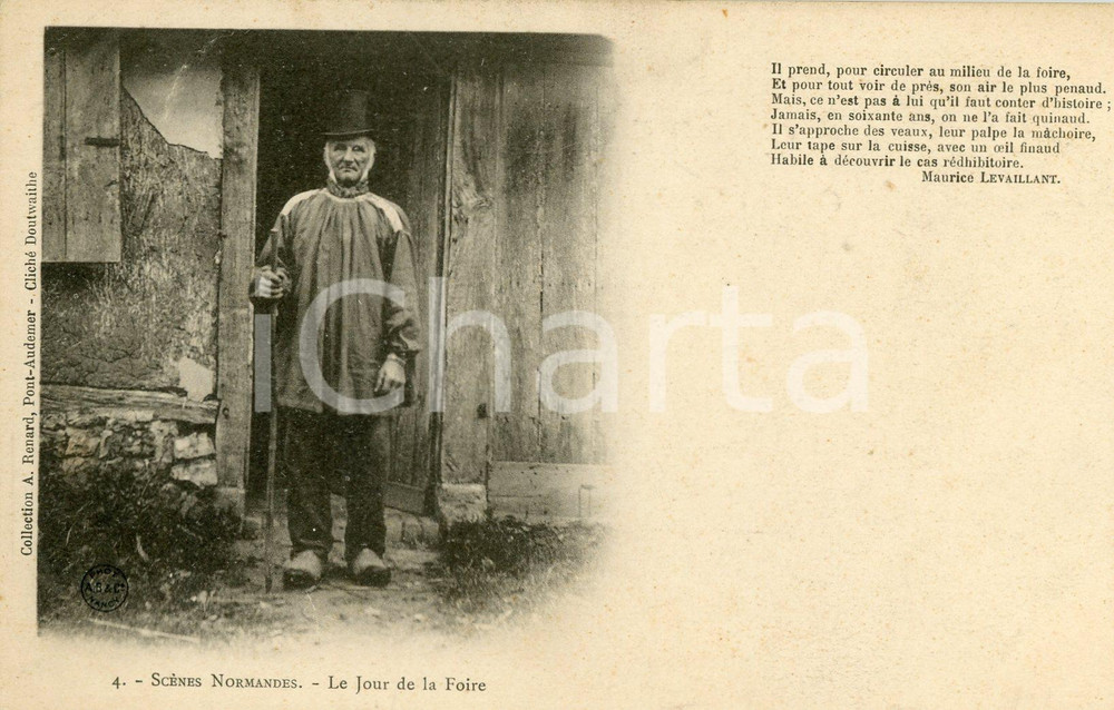 1900 ca NORMANDIE Scenes normandes - Le jour de la Foire - Carte postale FP NV  Cartolina postale d'epoca, non viaggiata.CONDIZIONI: FAIR FORMATO: FP    originale e autentica 1