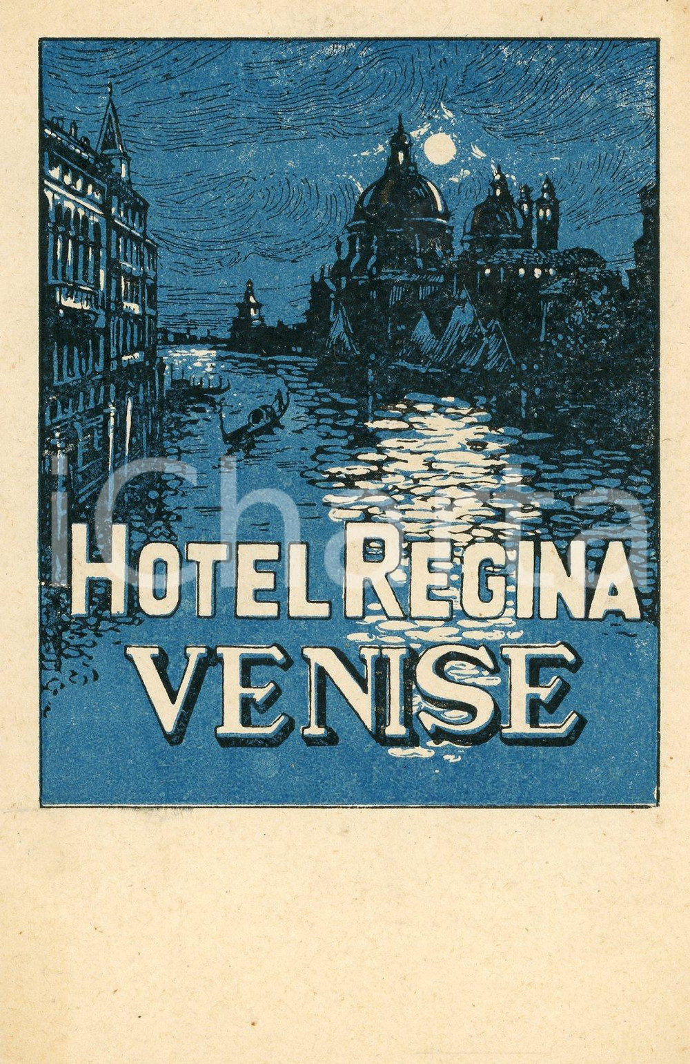 1923 VENEZIA Hotel Regina - Cartolina ILLUSTRATA FP VG  Cartolina postale d'epoca, viaggiata.CONDIZIONI: FFORMATO: FP    originale e autentica 1